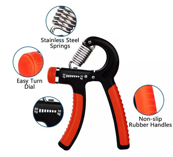 Adjustable Hand Grip Strengthener - Forearm & Grip Trainer
