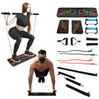 9-in-1 Push-Up Board Training System with Resistance Bands