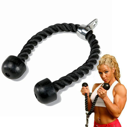 Dual-Handle Tricep Rope Cable Attachment