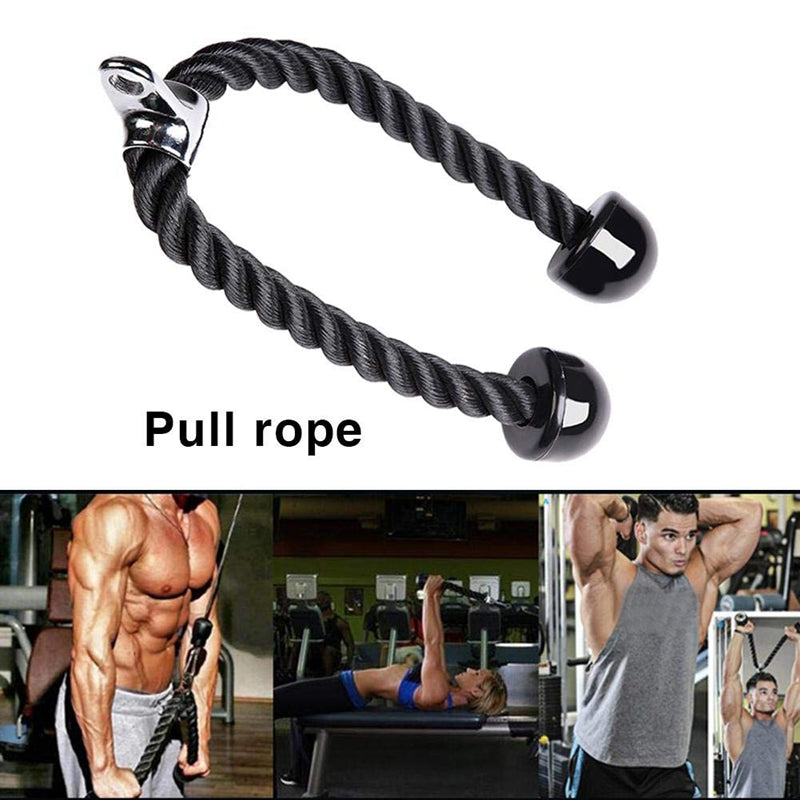 Dual-Handle Tricep Rope Cable Attachment