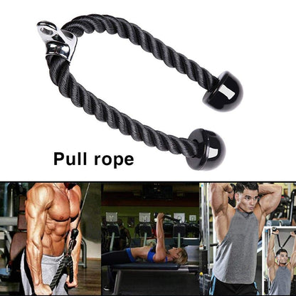Dual-Handle Tricep Rope Cable Attachment